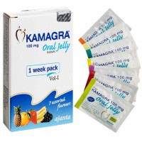 Kamagra Oral Jelly 100 mg [50 Sachets, Ajanta Pharma] Sildenafil Citrate