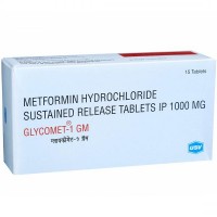 Glycomet 1 gm (15) by Indian Pharmacy