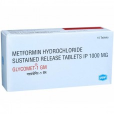 Glycomet 1 gm (15) by Indian Pharmacy