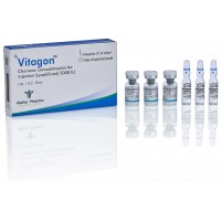 Vitagon Human Chorionic Gonadotropin (hCG) 5000iu/vial 3 Vials + 3 Solvents