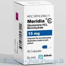 Meridia Sibutramine 15 mg 30 Caps by Knoll