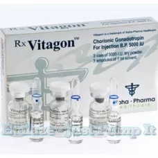 Vitagon Human Chorionic Gonadotropin (hCG) 5000iu/vial 3 Vials + 3 Solvents