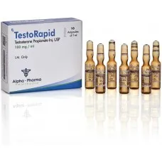TestoRapid 100mg 10 Ampoules by Alpha Pharma