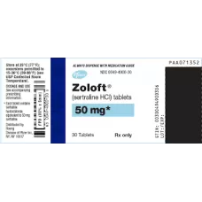 Zoloft [60 Tabs, Pfizer] 50mg